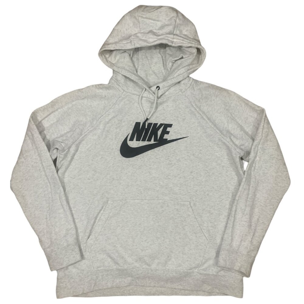 NIKE hoodie womens LARGE gray heathered very cute